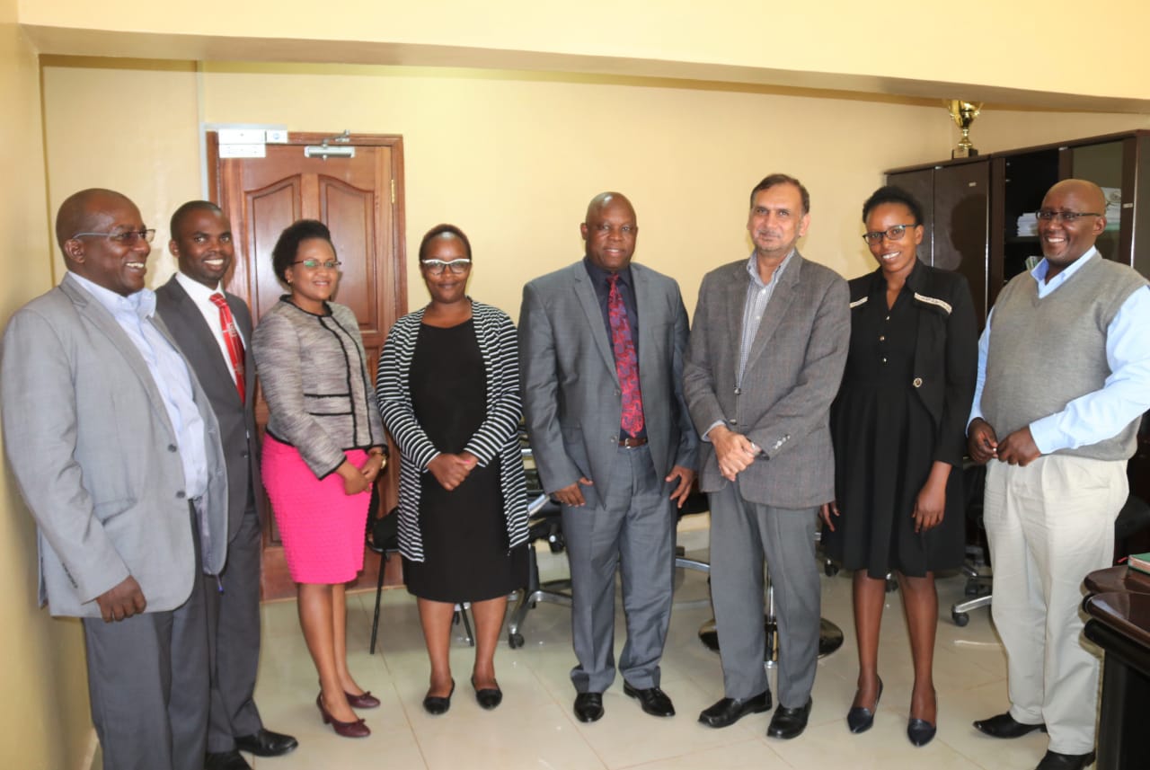COUNTY SECRETARY DR. RUFUS MIRITI MEETS WITH THE USAID TEAM.
